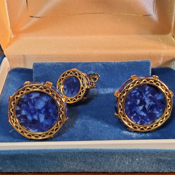 s-l400.jpg Vintage Swank Cufflinks, Tie Pin